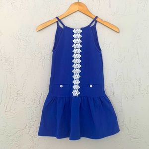 Janie and Jack pointe shift dress embellished trim size 6